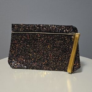 Glittery Black and Gold Clutch